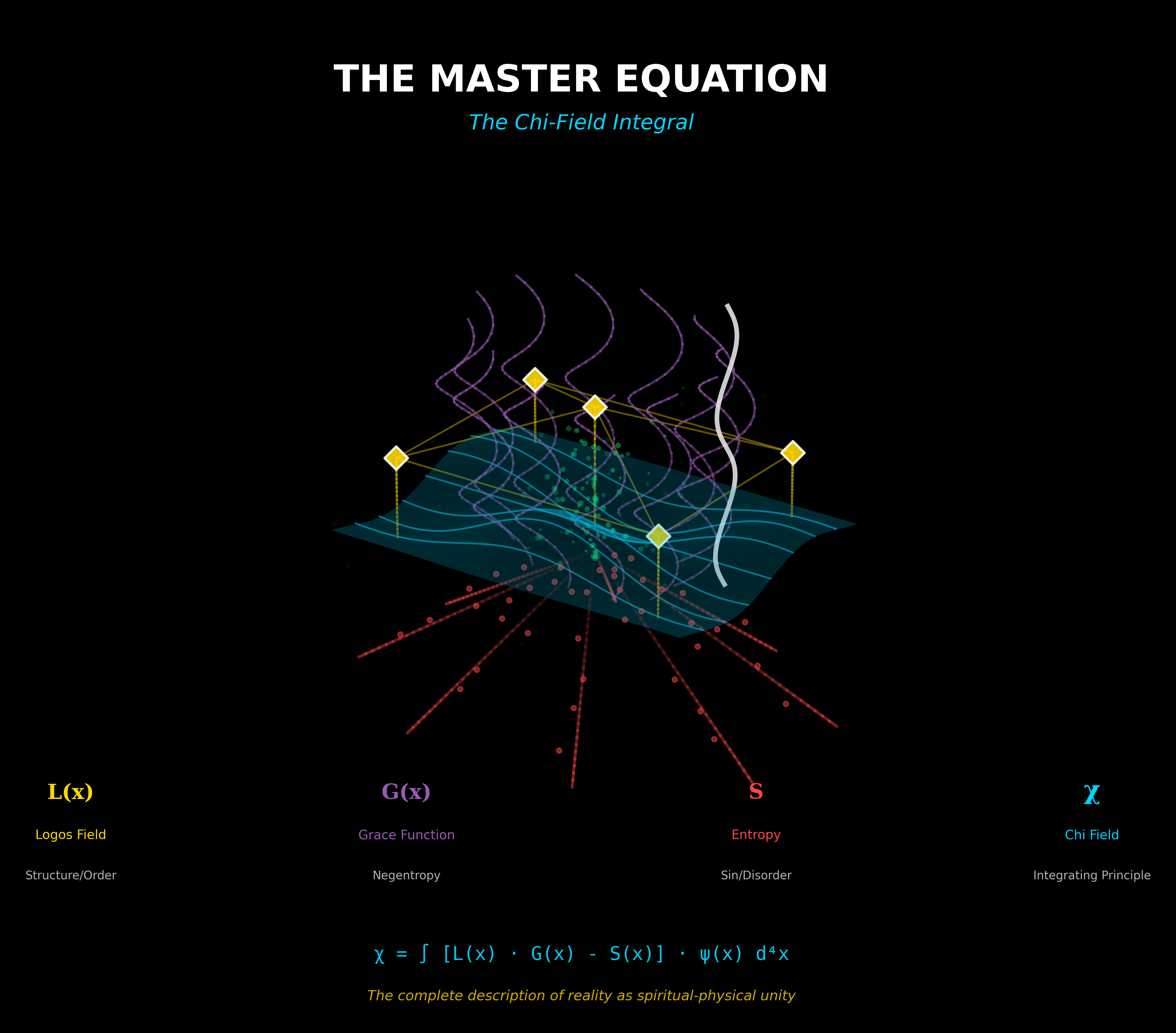Scientific diagram: M Master Equation 3D 3DRN — Theophysics framework by David Lowe