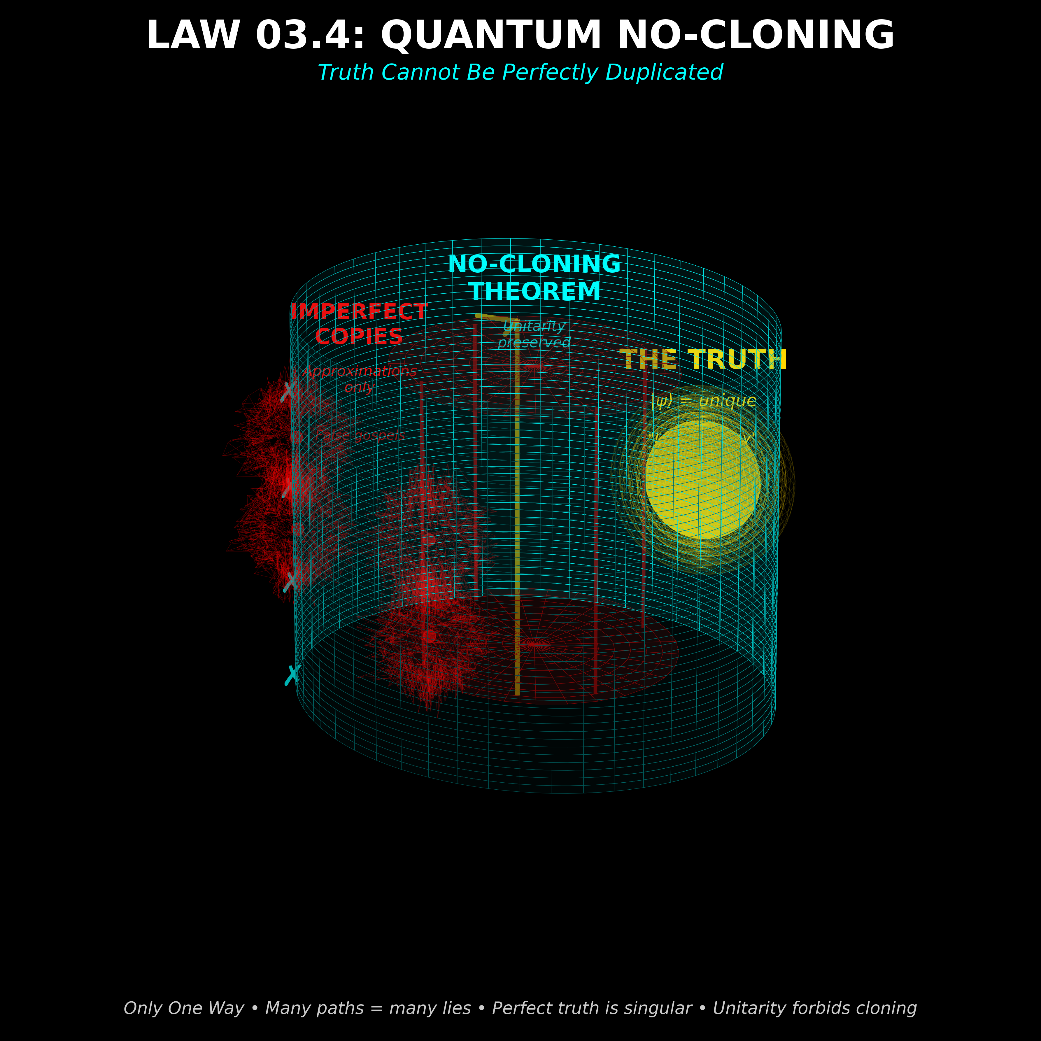 Scientific diagram: P C03 P04 No Cloning DIAG — Theophysics framework by David Lowe