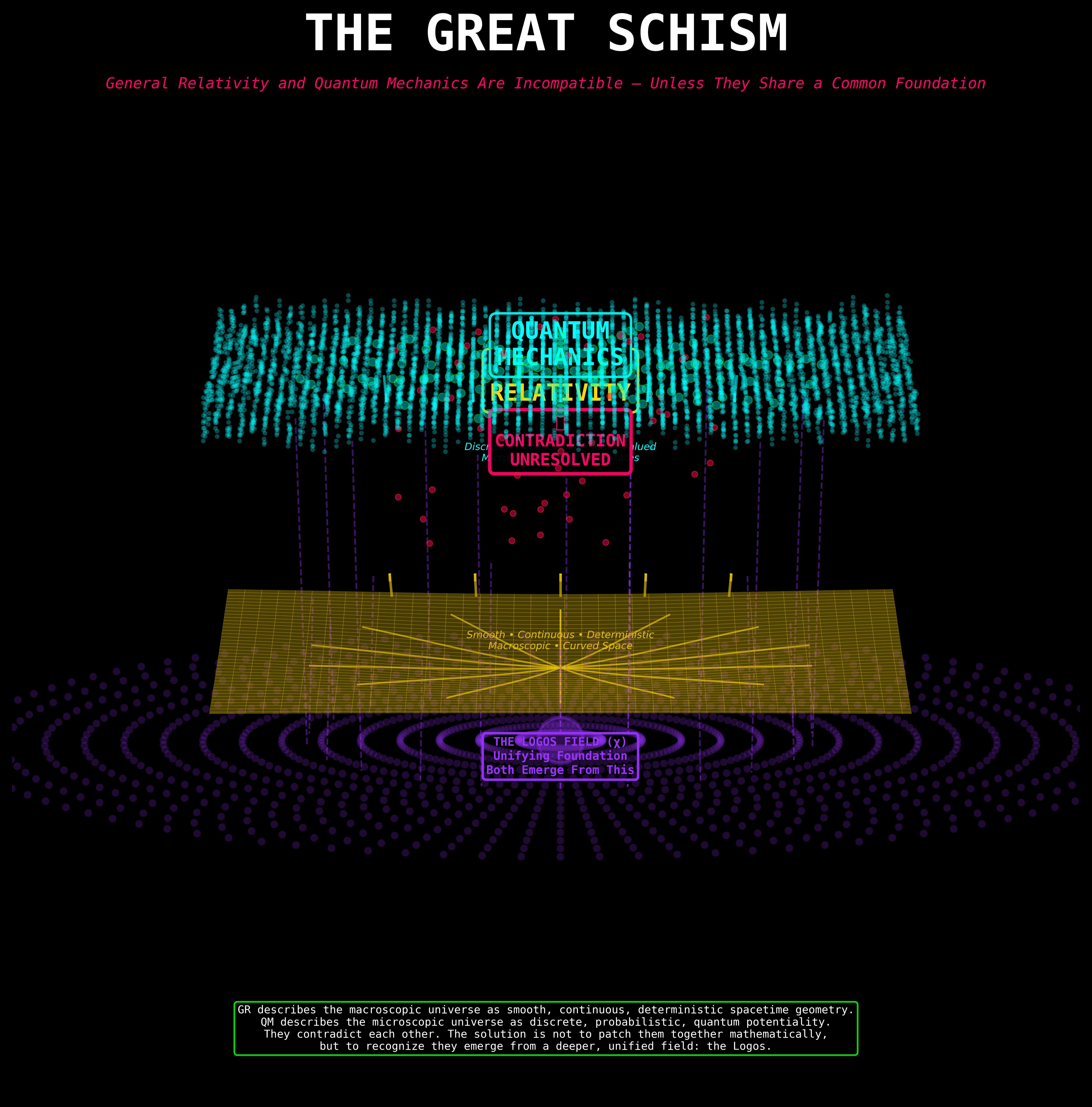 Scientific diagram: P LGS PC01 Great Schism 01 17 DIAG — Theophysics framework by David Lowe