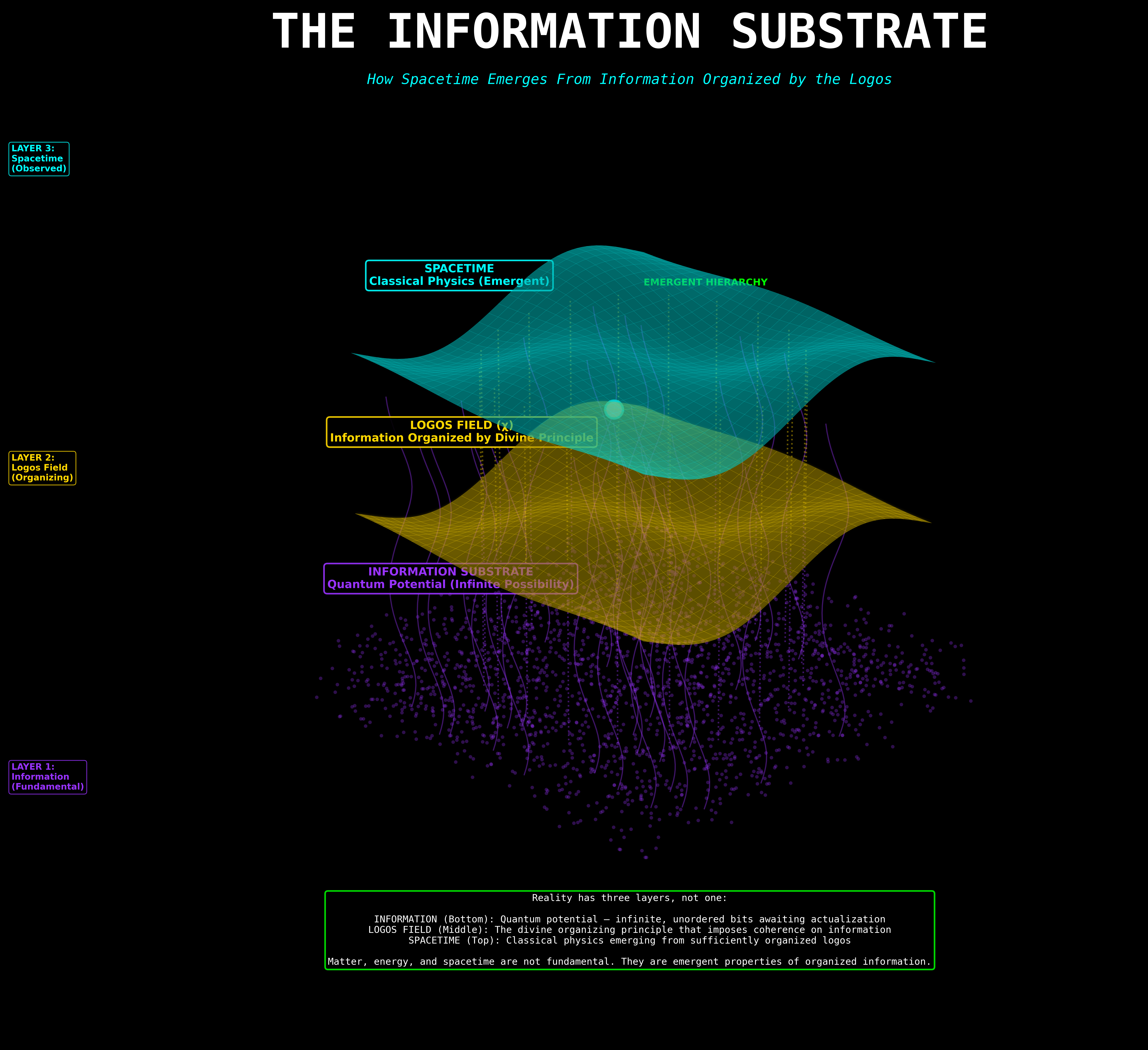 Scientific diagram: P LGS PC01 Information Substrate 03 17 DIAG — Theophysics framework by David Lowe
