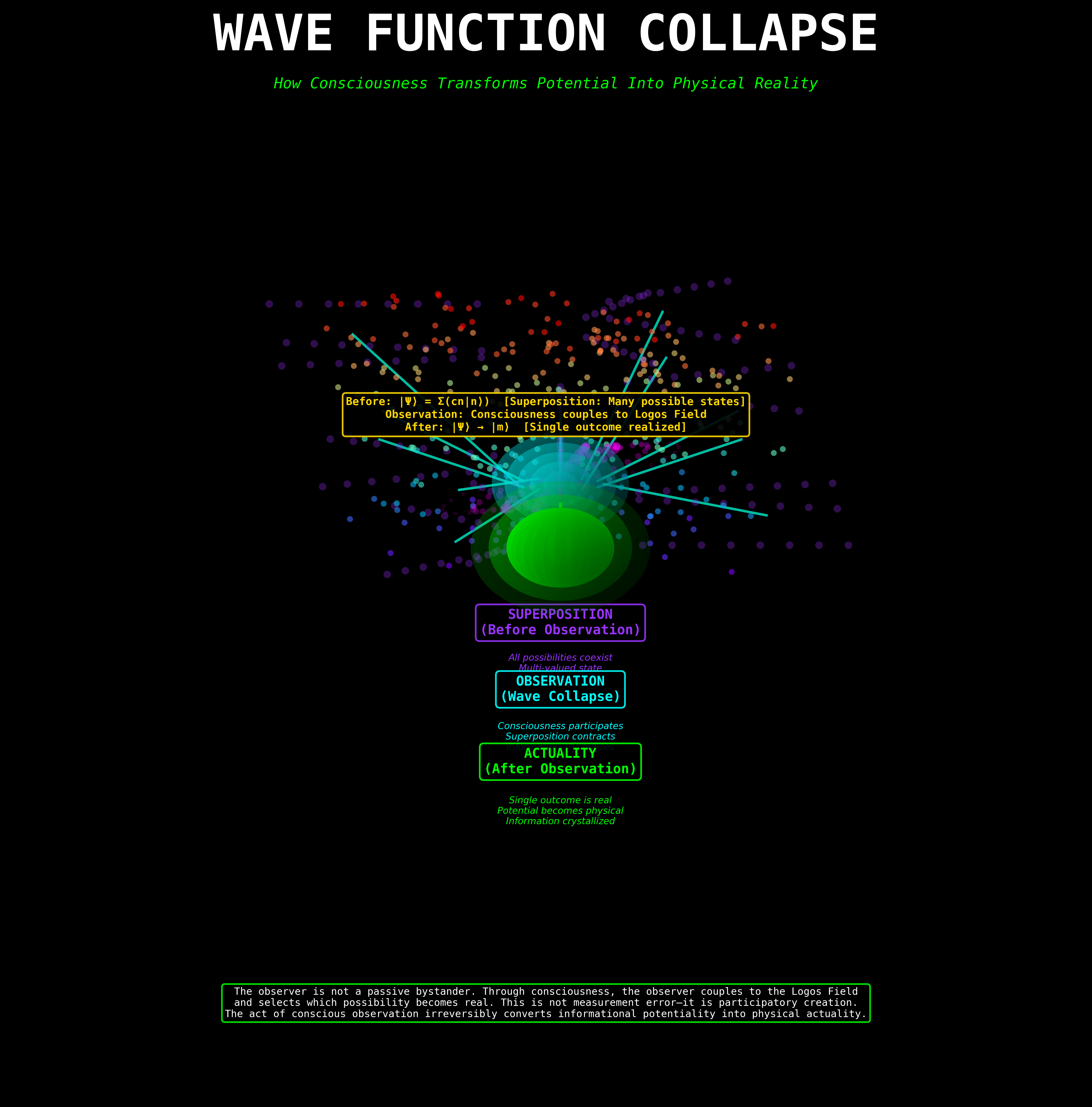 Scientific diagram: P LGS PC01 Wave Collapse Mechanism 11 17 WAVE — Theophysics framework by David Lowe