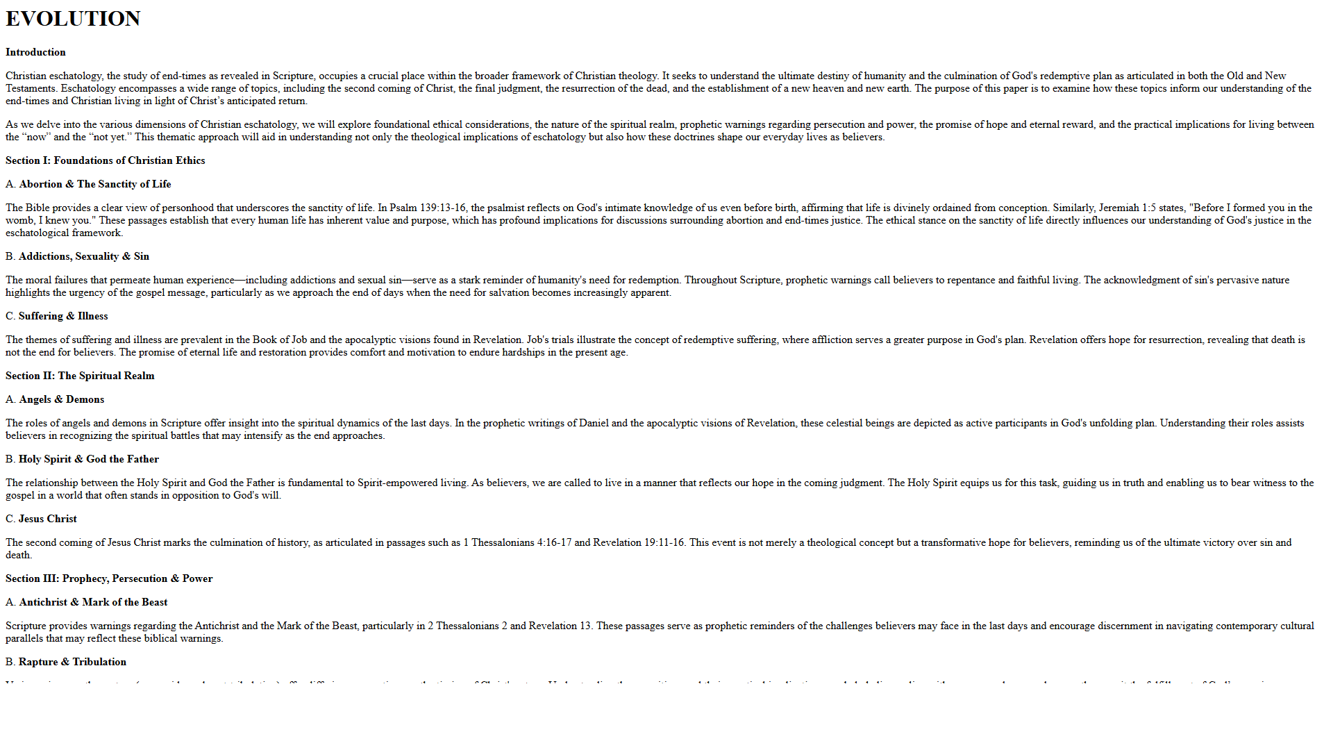 Scientific diagram: S Evolution DIAG — Theophysics framework by David Lowe