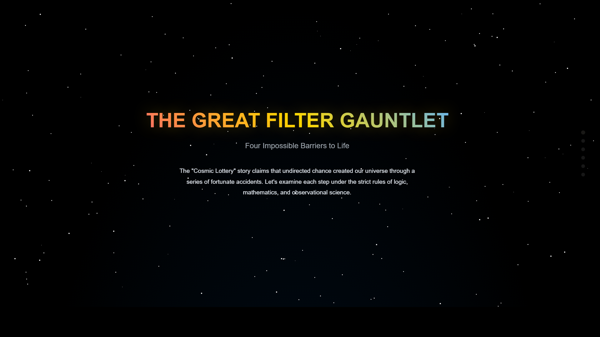 Scientific diagram: S Great Filter Gauntlet DIAG — Theophysics framework by David Lowe
