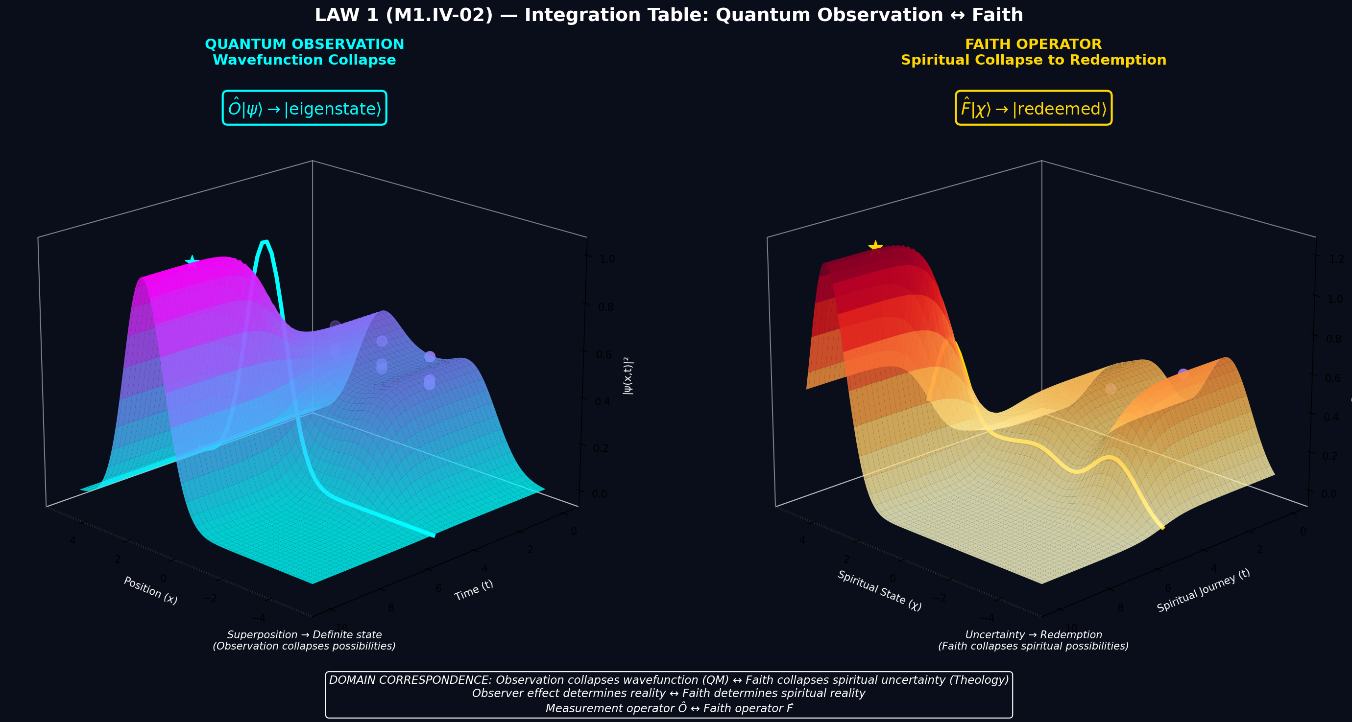 Mathematical equation diagram: M1 IV 02 quantum faith correspondence 3d — Theophysics framework by David Lowe