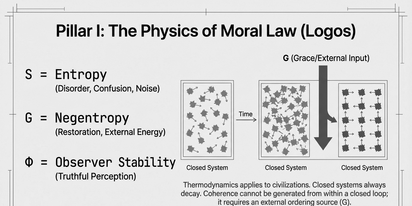 Social analysis figure: Fig 04 Collapse — Theophysics framework by David Lowe