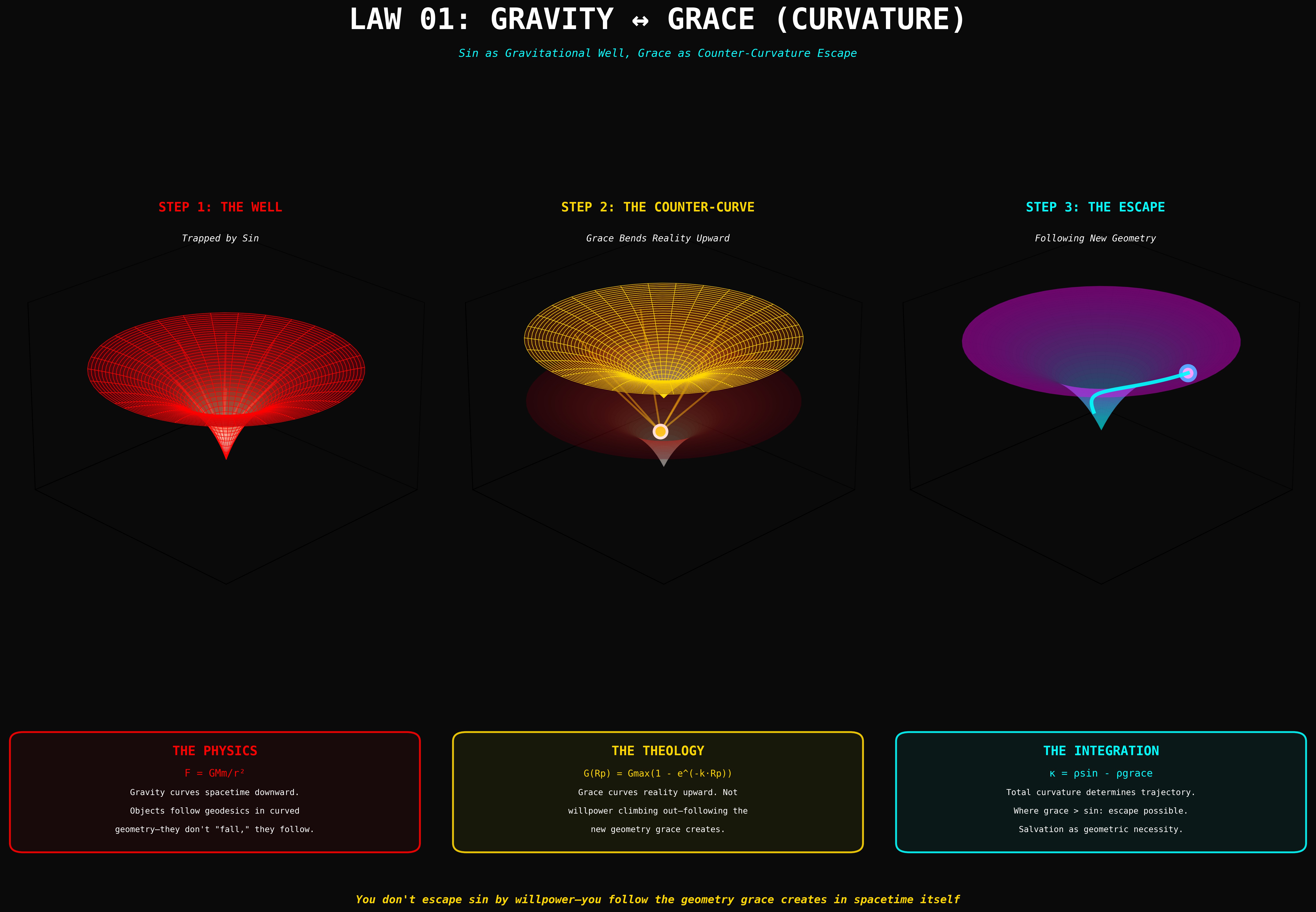 Theological framework visualization: PT Law 01 Gravity Grace DIAG — Theophysics framework by David Lowe
