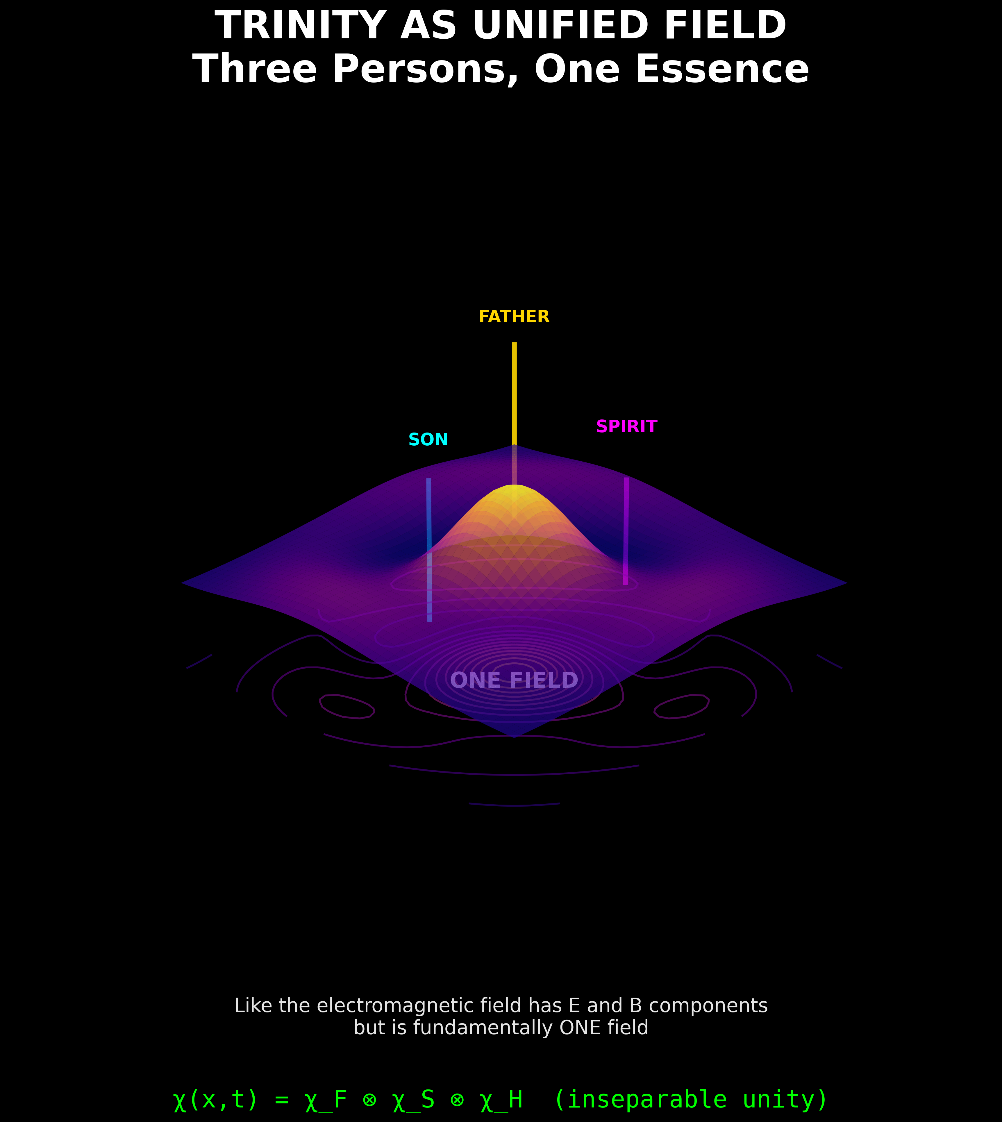 Theological framework visualization: PT Trinity Unified Field FILD — Theophysics framework by David Lowe