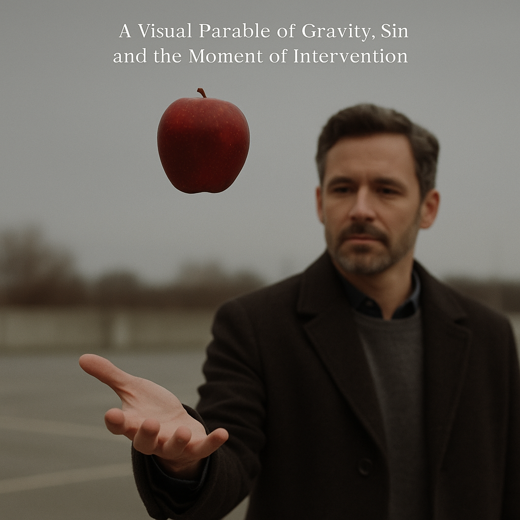 Theological framework visualization: T 20250830 1721 Apple's Journey Of Redemption Simple Compose 01K3yh2ckdevws69y2qdqmbcfx DIAG — Theophysics framework by David Lowe