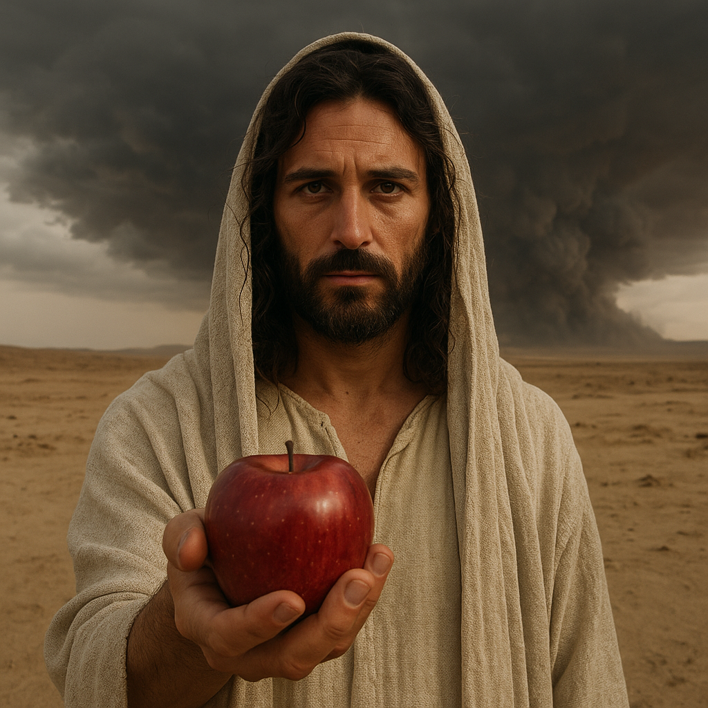 Theological framework visualization: T 20250830 1750 Jesus In The Desert Simple Compose 01K3yjptm9epwvcvh8szft1wxd (1) DIAG — Theophysics framework by David Lowe