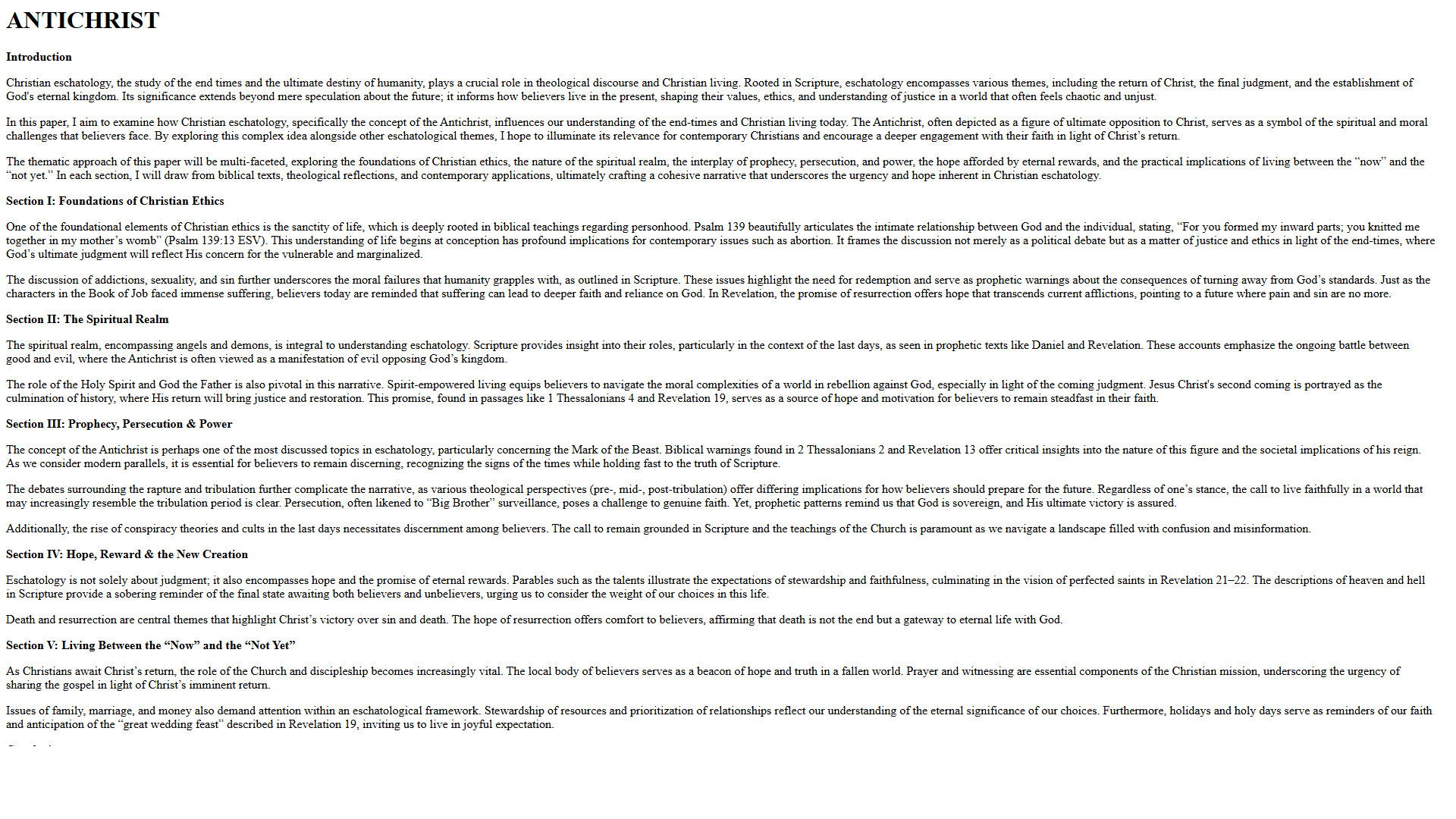 Theological framework visualization: T Antichrist DIAG — Theophysics framework by David Lowe