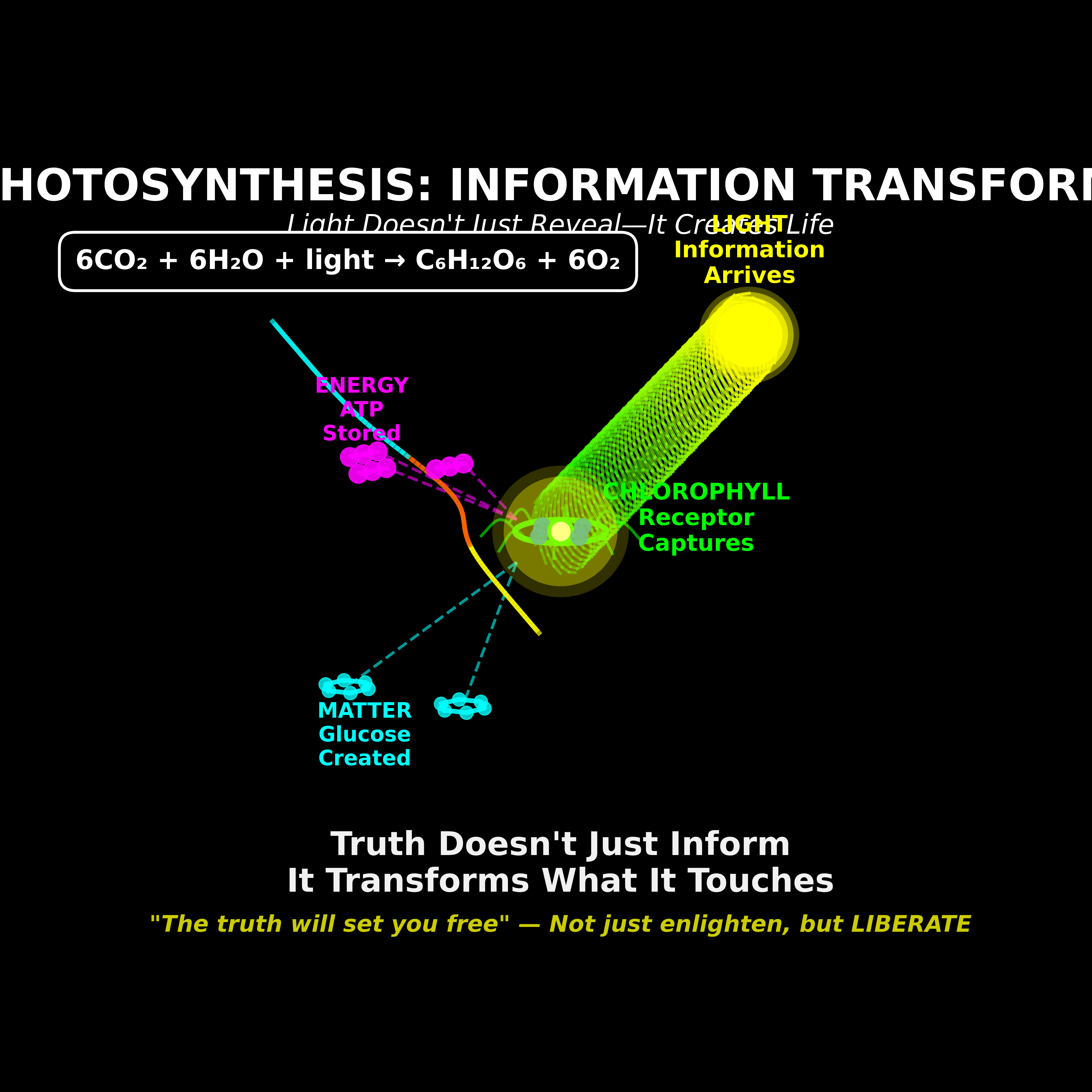 Theological framework visualization: T C03 P06 Photosynthesis Transformation DIAG — Theophysics framework by David Lowe