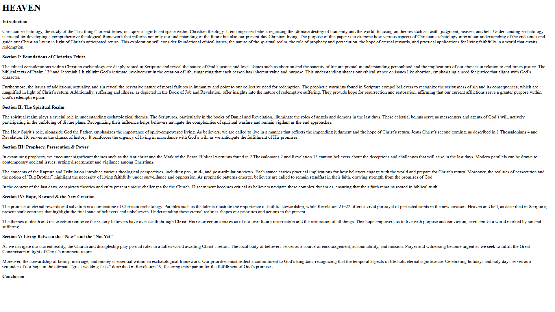 Theological framework visualization: T Heaven DIAG — Theophysics framework by David Lowe