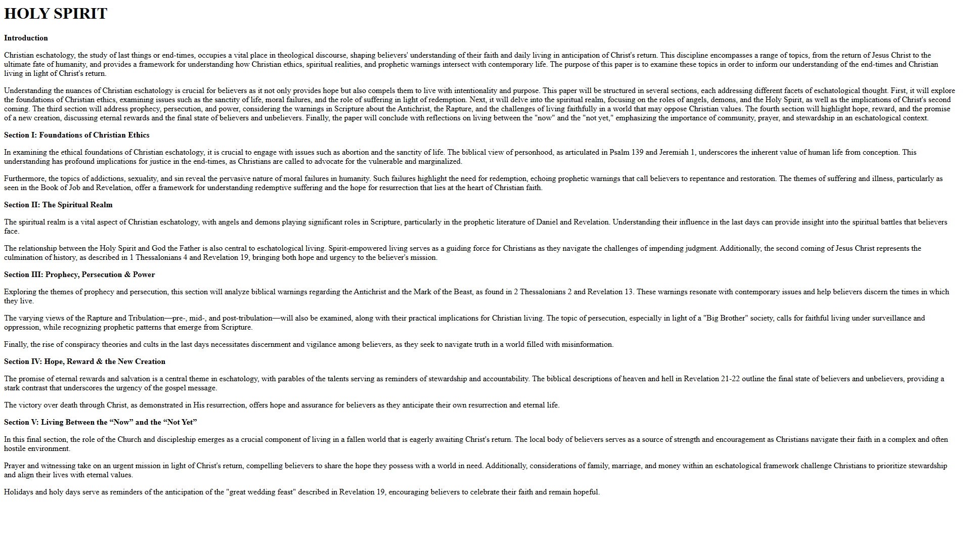 Theological framework visualization: T Holy Spirit DIAG — Theophysics framework by David Lowe