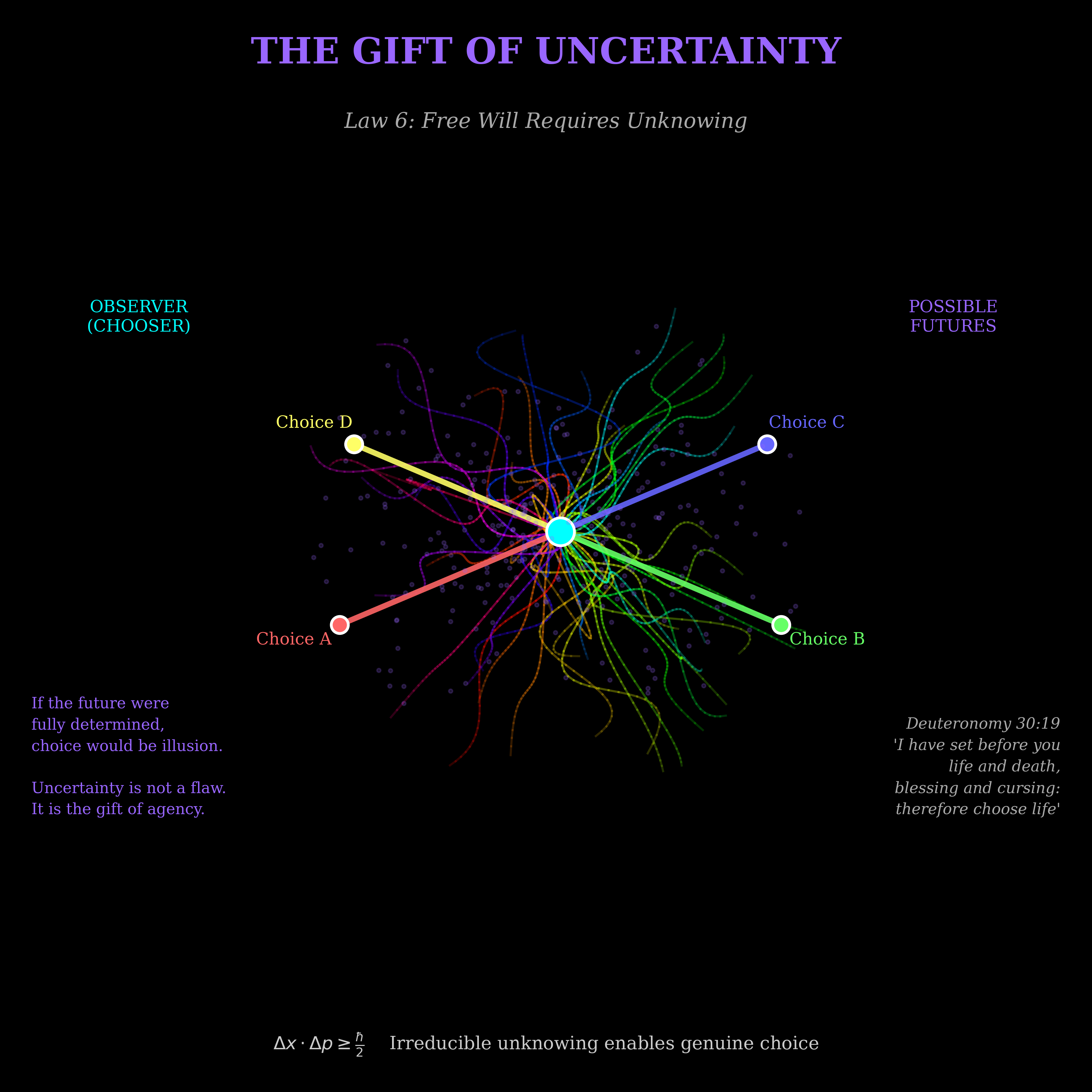 Theological framework visualization: T Law 06 B Gift Uncertainty DIAG — Theophysics framework by David Lowe