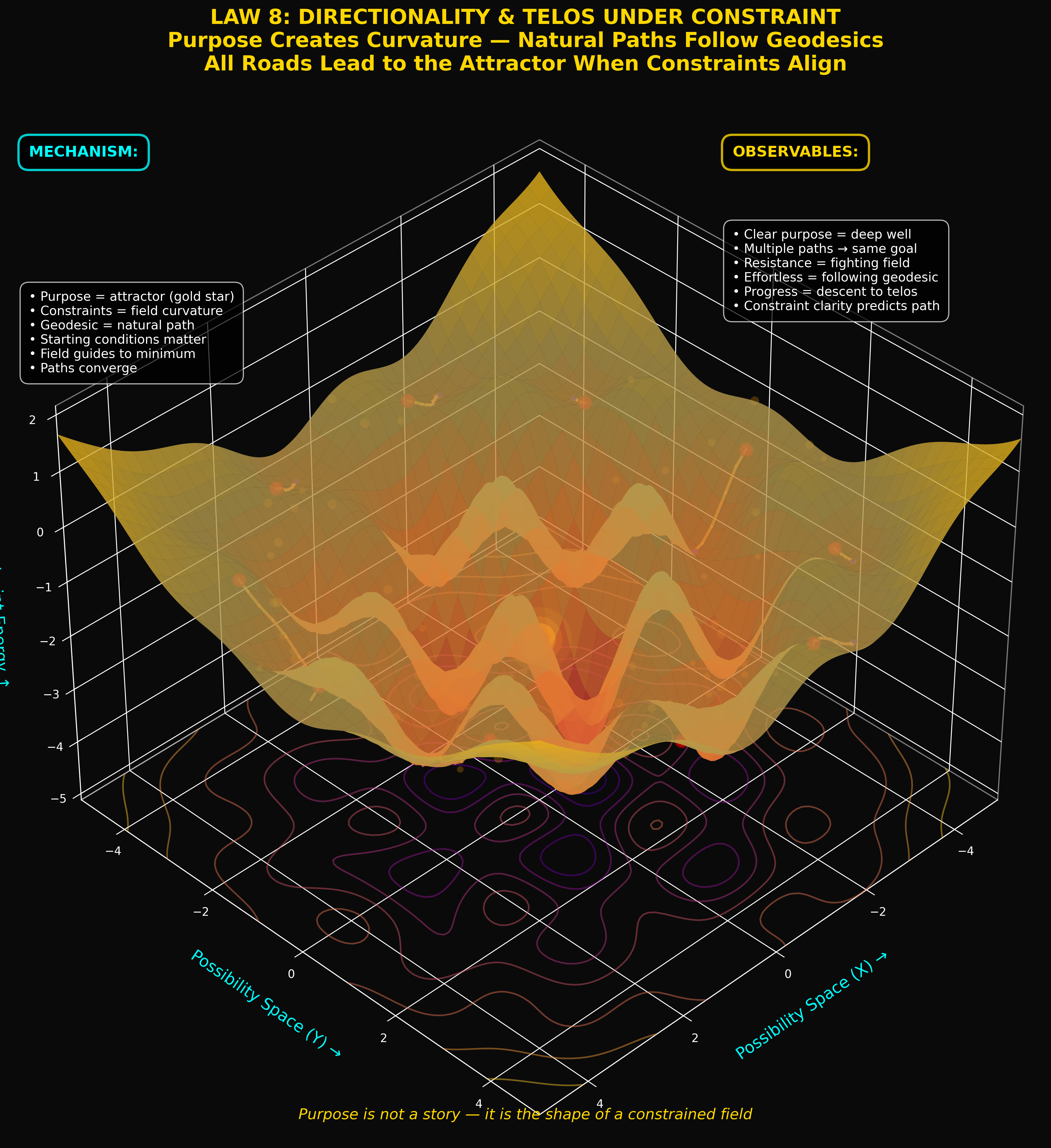 Theological framework visualization: T Law 08 Telos Elite DIAG — Theophysics framework by David Lowe
