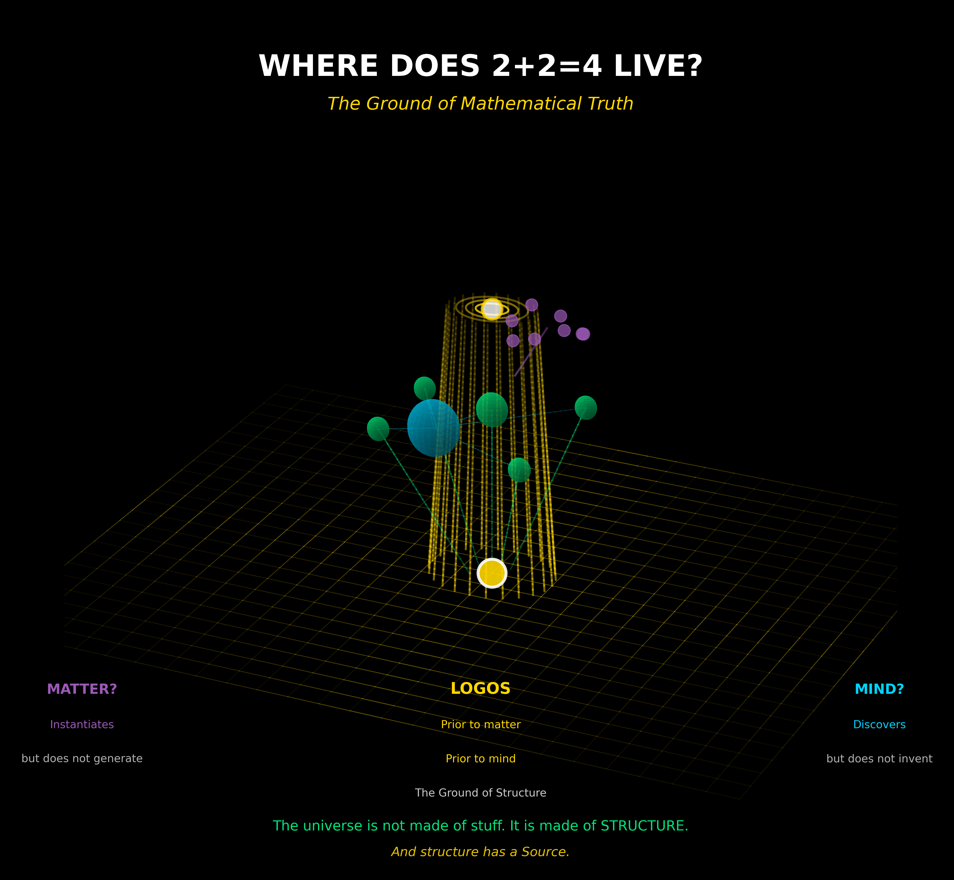 Theological framework visualization: T Logos Ground 3D 3DRN — Theophysics framework by David Lowe