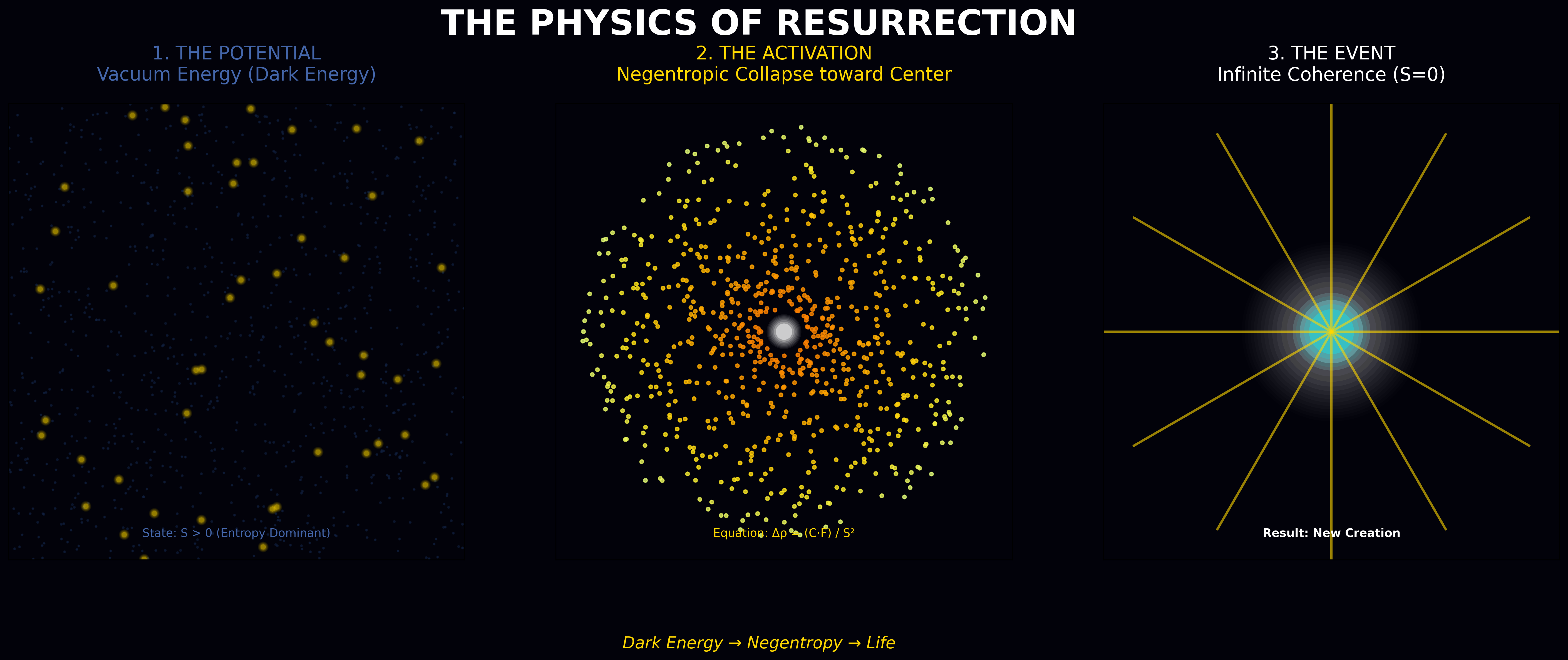 Theological framework visualization: T P7 04 Resurrection Sequence FLOW — Theophysics framework by David Lowe